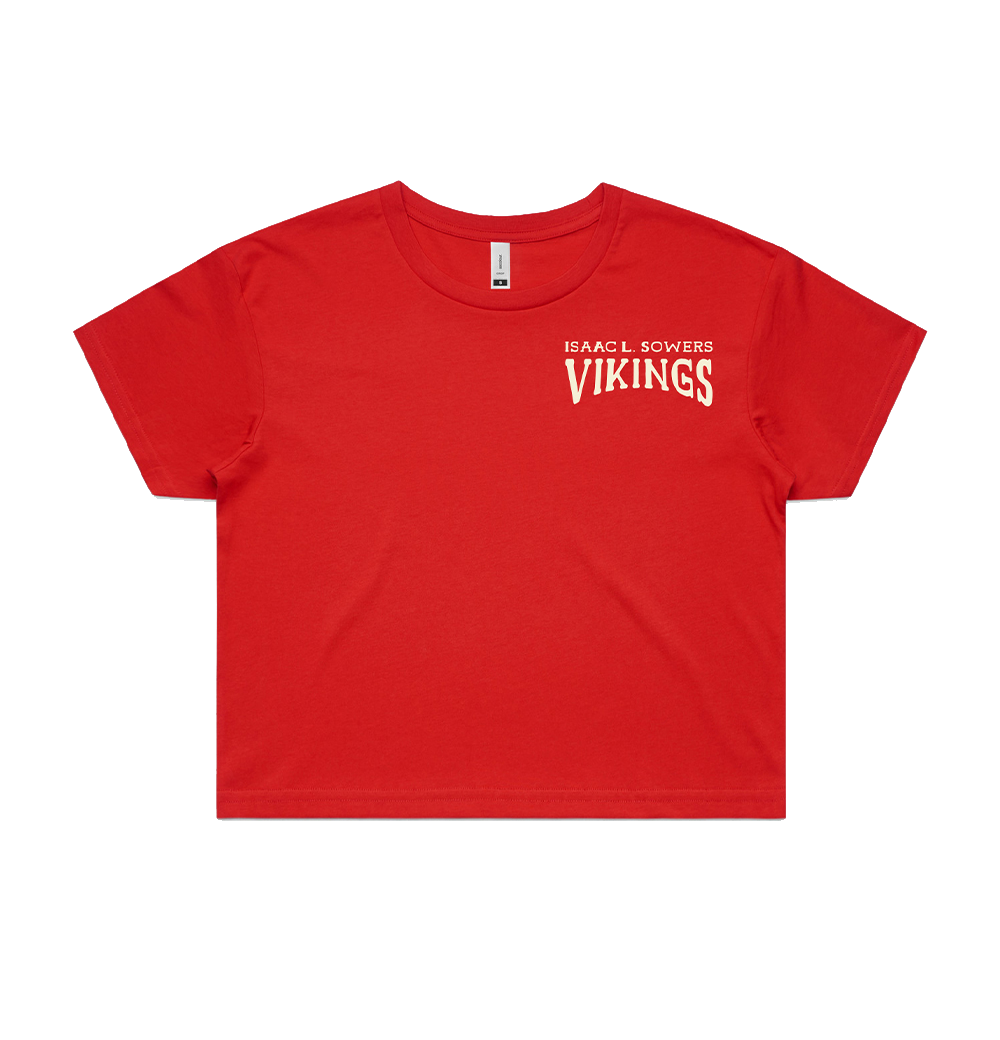 2026-27 Vikings Red Cropped Boxy T-Shirt